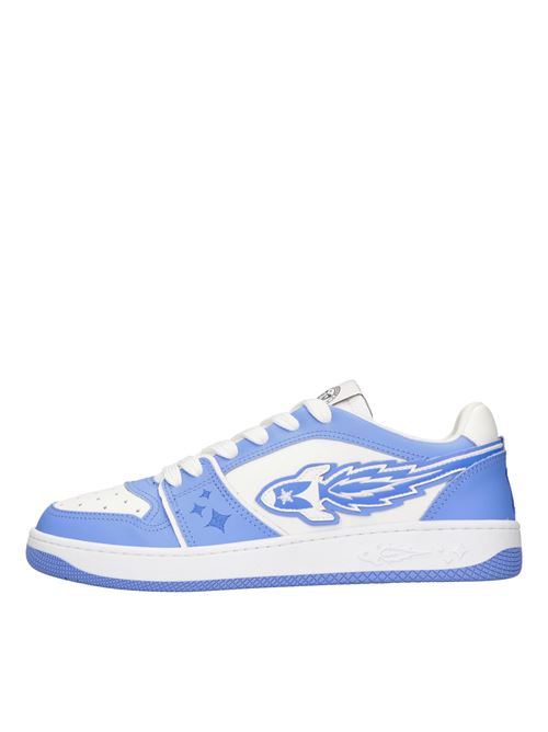 ENTERPRISE JAPAN ROCKET M-LOW leather sneakers ENTERPRISE JAPAN | ROCKET M - LOW SNEBIANCO-AZZURRO